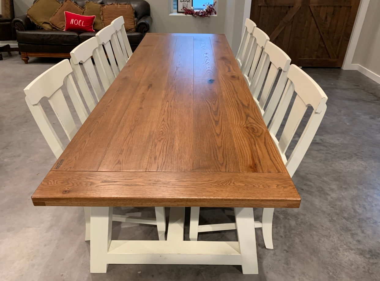 The AM Trestle Farm Table